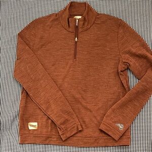 Tracksmith New England Merino Wool Quarter Zip Pullover.  Women’s Large. NWOT.